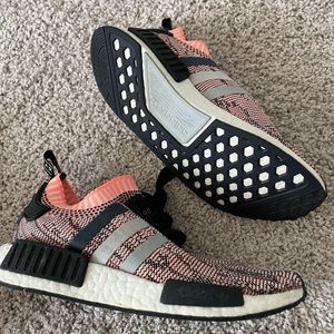 Women’s Adidas NMD Sun Glow Pink Size 7.5 Glitch Camo EUC